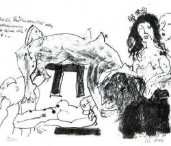 Zyklus "Hamlet in Amerika" Einzelblätter und Mappenwerk