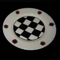 Dessertteller "Rote Rosen"