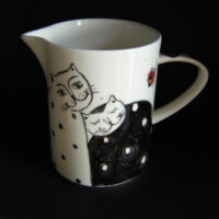 Milchkännchen "Kuschelnde Katzen"