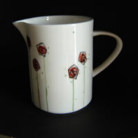 Milchkännchen "Rote Rosen"