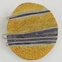 "Horizon"  Silberanhänger  teilvergoldet, teilgeschwärzt