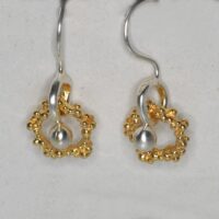 Ohrhänger  Silber teilplattiert