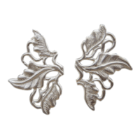 "Floral II" Ohrstecker  Silber feinmatt