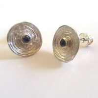 "Black Diamant" Ohrstecker  Silber