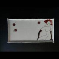 Platte "Für Dich soll´s rote Rosen regnen" Sitzende