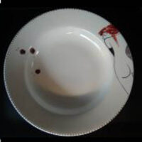 Pastateller "Für Dich soll´s rote Rosen regnen" Rückenakt