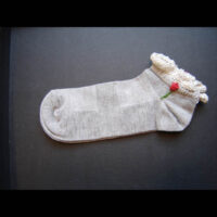 Söckchen grau "Spitzensöckchen"