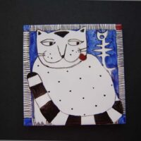 Kleine Kachel "Für die Katz´"