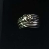 „Unikater Ring mit Frosch" Einzelstück in Größe 53