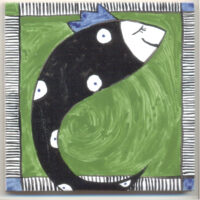 Kachel "Fröhlicher Fisch"