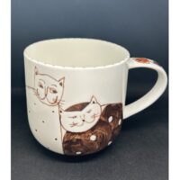 Großer Henkelbecher "Kuschelnde Katzen"